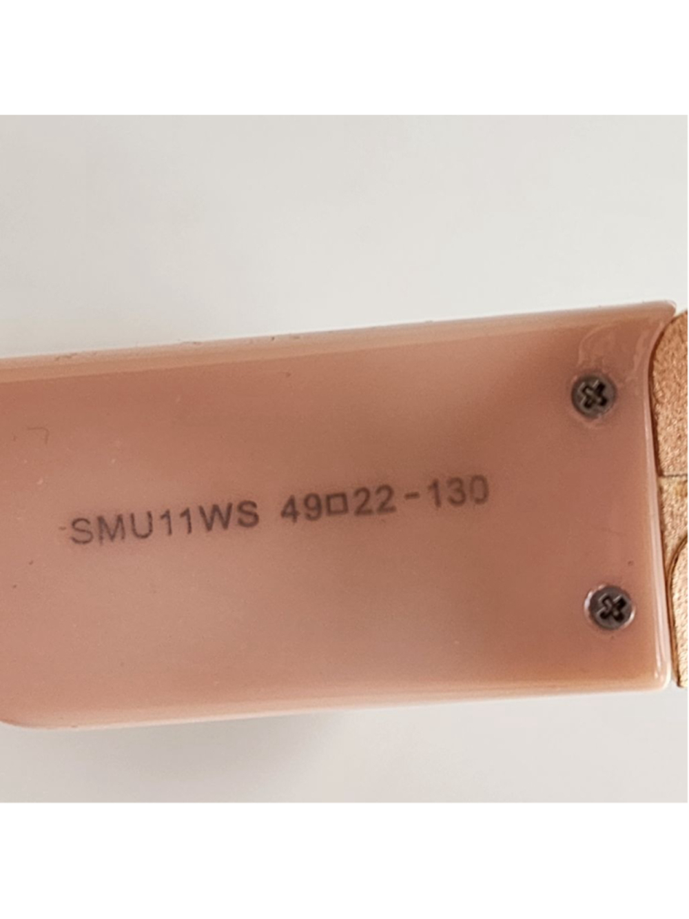 MIU MIU NEW Pink Gold Oval Sunglasses SMU11WS - Picture 7 of 10